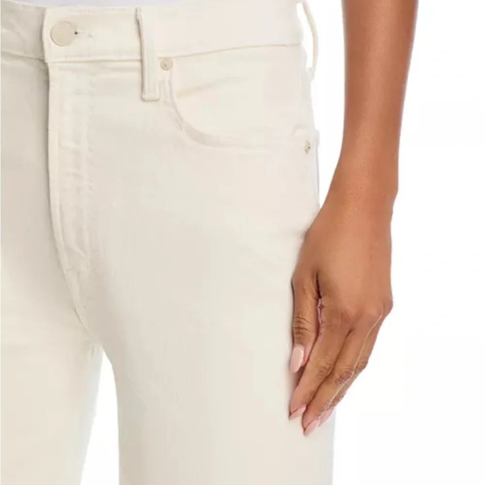 MOTHER Women's Cream Ankle & Cropped Jeans - Picture 6 of 8